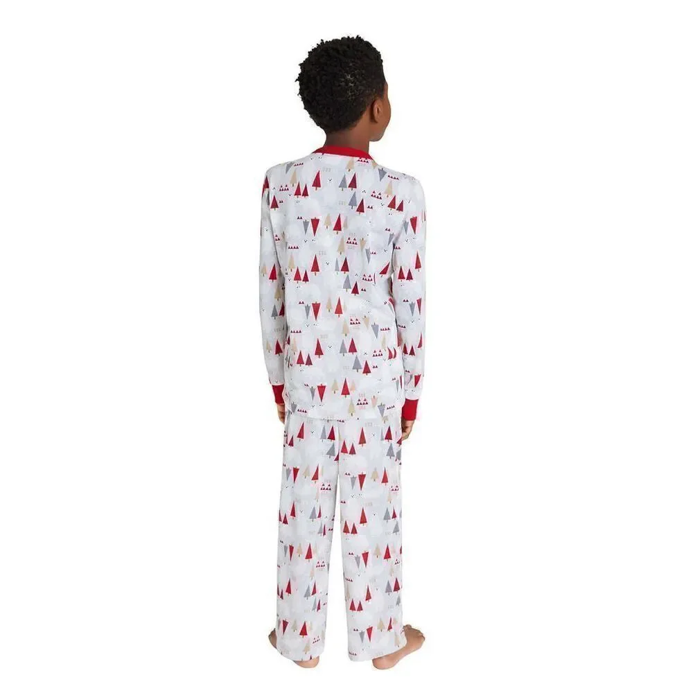 NEW! Eddie Bauer Youth 3 piece PJ Set, LS Top, Pant and Robe, Polar Bear Unisex